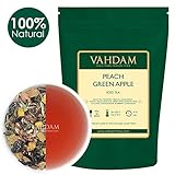 INGREDIENTES - Hojas de té oolong, caramelo de pera, cardamomo, arándano, dulce de papaya, granada, hierba de limón, piña, hibisco, coco tostado, melocotón y manzana verde.