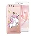 Produktbild SMART LEGEND Huawei P10 Plus Weiche Silikon Hülle TPU Bumper Transparent Handyhülle mit Star Einhorn Muster Durchsichtig Schutzhülle Backcover Crystal Kirstall Clear Etui Ultra Slim Design Glatt Weich Handytasche für Huawei P10 Plus Soft Case Silicon Protective Cover Flexible Dünne zurück Schale
