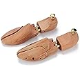darlinghug Olive Cedar Shoe Trees Dual Tube Split Toe Adjustable Shoe Stretcher (37-38)