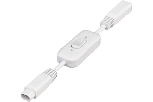 PARLAT ledscom.de Cable de Paso para Sistema enchufable Spider, Interruptor, 0,2m, Blanco