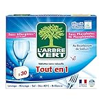 L'Arbre Vert - Tablettes Lave-Vaisselle Tout en 1 - 30 Doses