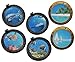 Produktbild Unbekannt 6 tlg. XL Set: Wandtattoo / Sticker - Bullauge - Fenster Schiff - Delfin Schildkröten Delphin Fisch - Wandsticker Aufkleber Flugzeug Wandaufkleber Badezimmer Fische