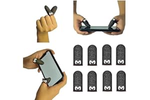 ‎WITBICG 8er Pack Pubg Finger, Witbicg Finger Sleeve Gaming Handschuhe,Handy Gaming Zubehör Anti-Schweiß Seidig Perfekte Touch-Antwort - Tolle Passform Für Daumen Und Finger,Funktioniert Auf Allen Mobilgeräten