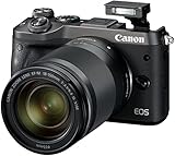 Canon EOS M6 Systemkamera (24,2 Megapixel, 7,62 cm (3 Zoll), APS-C CMOS-Sensor, DIGIC 7 Bildprozessor, Full-HD) Kit inkl. EF-M 18-150mm 1