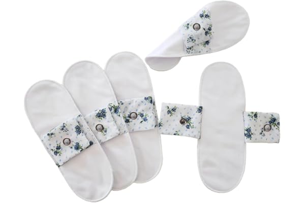 Fait main en France. Lot de 5 Protège-slips Lavable 100% Coton (XL)