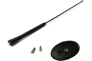 VHEUHZ Antenne de Toit de Voiture 16" Court Antennes Radio Stéréo Compatible avec Ford Mondeo Focus C-Max Fiesta Kuga Transit 1508144 1087087