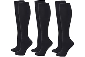 Zingso Compression Socks for Women Men, 2/3/4/6 Pairs 20-25mmHg Knee High Socks Compression Stockings for Sport, Athletic, Edema, Diabetic, Varicose Veins, Travel, Pregnancy, Nursing