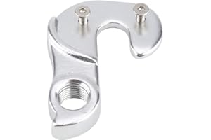 YANMIS Rear Gear Mech Derailleur Hanger Hook Tool Drop Out Adapter Aluminium Alloy Durable Replacable Bike Tail Hook Silver for Bikes