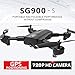 Produktbild Drohne Für Kinder Anfänger, CHshe Sg900-S Faltbare Rc Quadrocopter Full 1080P Hd Kamera 2,4 Ghz Wifi Fpv Gps Fixpunkt Drohne Flugzeug Spielzeug Geschenk Für Kinder, Flugzeit Ca. 10 Minuten, 720P