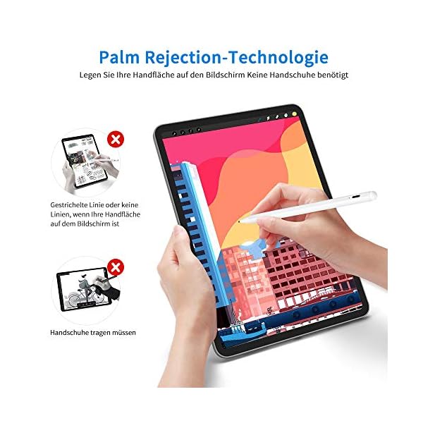 Kingone Stylus Pen für iPad, Palm Rejection Pencil für Apple iPad 2018-2019 Aktive Styli für iPad Pro 11 / iPad Air 3 / iPad Mini 5 (Nicht kompatibel mit dem iPhone) – Bild 3