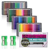 El juego de lápices de colores Feela 152 comprende 152 colores vivos, incluidos 10 colores metálicos. Es ideal para los artistas y amantes del color para hacer algunos dibujos, garabatos, bocetos, etc.