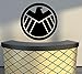 Produktbild Wandtattoo Avengers Shield S.H.I.E.L.D Marvel Aufkleber für Wohnzimmer Schlafzimmer Küche Schwarz Größe M