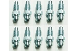OTHER 10 x MALE BRAKE PIPE BLEED SCREWS imperial steel tubing 3/8 UNF x 24tpi Joiner