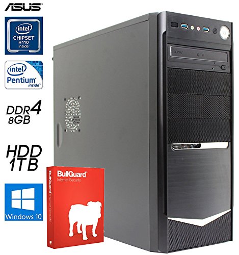 SNOGARD Office / Multimedia PC inkl. Windows 10 Pro 64Bit! | Pentium G4400 | 8GB DDR4 | 1TB HDD| HD 510 | H110 | USB 3.0 | 7.1 Sound