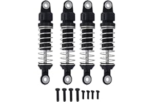 Levigo Amortiguador trasero delantero RC de aleación de aluminio para Traxxas 1/18 TRX4M, accesorios de actualización de orugas RC Universal Amortiguador de choque