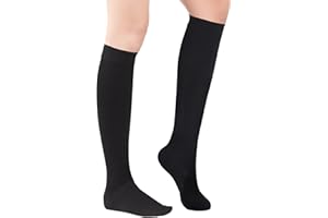 CFHOOAY Medizinische Kompressionsstrümpfe Damen & Herren 20-30 mmHg Klasse 2,Geschlossenem Zehenbereich Stützstrümpfe Kompressionssocken Thrombosestrümpfe fur Flug Reise Schwangerschaft Krampfadern