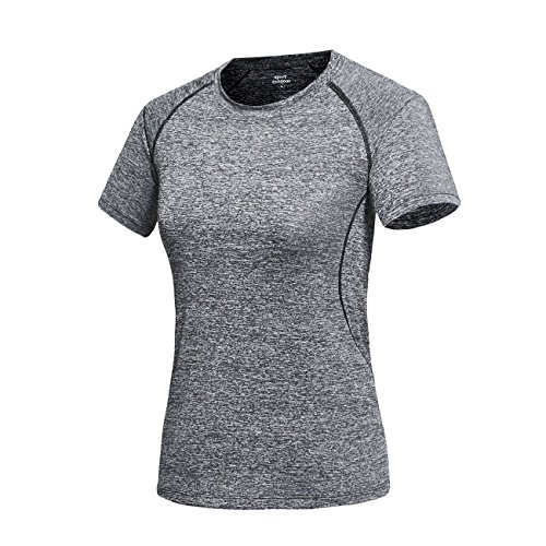Quick Dry Atmungsaktiv Yoga Sportshirt Damen Kurzarm Ärmel Sommer Outdoor Running Fitness Trainingsshirt