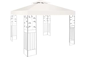 EPFHR Dach zapasowy 3 x 3 m, wodoszczelny, podwójny dach, zadaszenie, pawilon ogrodowy, dach zastępczy, odporny na burzę, namiot imprezowy, do pawilonu 3 x 3 m (jasnobeżowy)