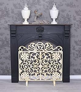 Ofenschirm Funkengitter Weiss KAMINSCHIRM Landhausstil