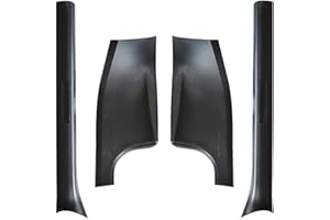 RATSTONE Protectores De Umbral De Puerta De Fibra De Carbono Para Tesla Model y,Protectores De Bisel De Puerta,Juego De 4 Placas Protectoras De Umbral De Puerta Delanteras y Traseras,Para Tesla Model y,(Negro)