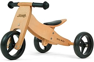 Milly Mally Jake Draisienne à Deux ou Trois Roues Vélo en Bois Natural