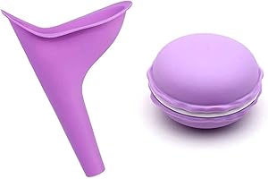 TPZORJX 1 pièce Urinoir pour femmes, urinoir pliable pour femmes, entonnoir à urine réutilisable pour femmes, pot de maternité debout, portable avec étui de rangement