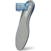 Formstep M100 Memory Foam Rahat Konforlu Ayakkabı Tabanı (Gri, 40)