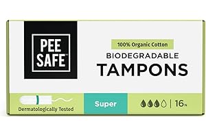 PEESAFE 100% Organic Cotton (Tampons Pack 16, Super)