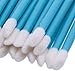 Leisial 100 pcs Disposable Makeup Brushes Make Up Gloss Lips Brush Wands Applicator Lipstick Gloss Applicators Makeup Beauty Tool for Concealer Lips Eye Nose Shadow Eyelash (Blue)