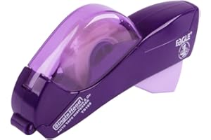 Eagle Distributore automatico di nastro adesivo e pistola per nastro adesivo gratuito 1/2" (12 mm) e 3/4" (19 mm) Ideale per nastrare regali, pacchetti, album di ritagli e buste (viola)
