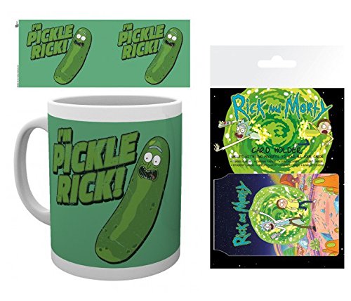 Set: Rick Y Morty, Yo Soy Rickinillo, Pickle Rick Taza Foto (9x8 cm) Y