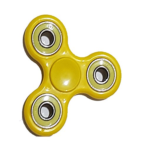 Tri fidget Hand Spinnner,Toy,Stress Reducer Ultra Durable High Speed Bearing Fidget Spinner Finger Toy Perfect For ADD/ADHD/Anxiety/Autism And Stress Relief Adult Children,Office Desk Gadget (YELLOW WITH YELLOW) Tri fidget Hand Spinnner,Toy,Stress Reducer Ultra Durable High Speed Bearing Fidget Spinner Finger Toy Perfect For ADD/ADHD/Anxiety/Autism And Stress Relief Adult Children,Office Desk Gadget (YELLOW WITH YELLOW)