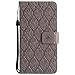 Price comparison product image DENDICO iPhone 6 Case, iPhone 6S Case, Premium PU Leather Wallet Case, Embossing Flip Case Slim Bumper Protective Case Cover for Apple iPhone 6 / 6S - Brown