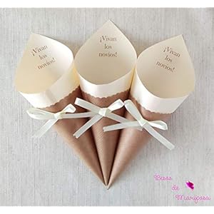 50 Einheiten Kegel für die Hochzeit Reis. Wedding Kegel