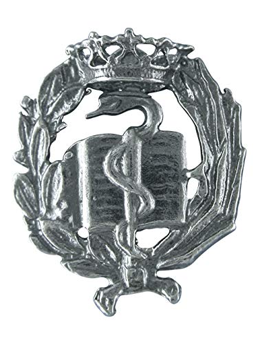 Alylosilver Insignia Profesional de Medicina Pin para Hombre Mujer en Plata 925 con Caja para Regalo.