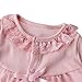 TiaoBug Baby Girls Toddler Outfits Romper Holiday Lace Ruffle Climbing Playsuit with Sun Hat 18-24 Months