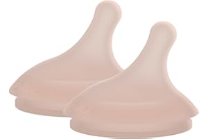 Suavinex, Zero Zestaw 2 smoczków do butelek z szybkim przepływem (L), idealne otwieranie dla grubych płynów, silikonowy smoczek do butelek Zero Zero, +6 M, Głęboki