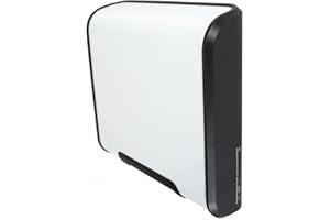 Dryflow Elite Electric Stainless Steel Hand Dryer, 2 Colour Choices (White, Satin), Low Noise Slim Hand Dryer, Suitable For Schools (White Steel)