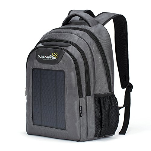 vbag Solar de mochila para portátil, Gris