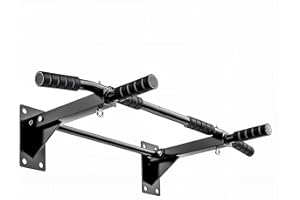Vexloria poignées antidérapantes, Barre de Traction Fitness, Multi-Grip Pull Up Bar, Fonction supplémentaire pour Cordes Anneaux et Sacs de Frappe