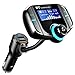 Produktbild Bluetooth FM Transmitter,ICOUVA KFZ FM Transmitter Auto Wireless Radio Adapter Freisprecheinrichtung Car Kit Universal QC3.0 Quick Charger Dual USB-Port MP3 für iOS- und Android-Geräte