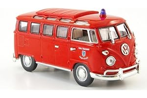 GUOML VW T1 Samba, Freiwillige Feuerwehr Ingolstadt, Modellauto, Fertigmodell, Yat Ming 1:43