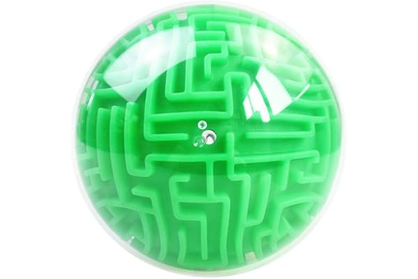Balle Labyrinthe en Trois Dimensions. Jeu de Coordination et de dextérité. Difficulté extrême, la Plus élevée.