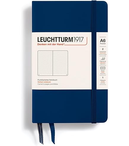 LEUCHTTURM1917 Taccuino B6+ Puntini - Copertina Rigida, 219 Pagine Numerate, Colore Dusty Rose - Foto 5