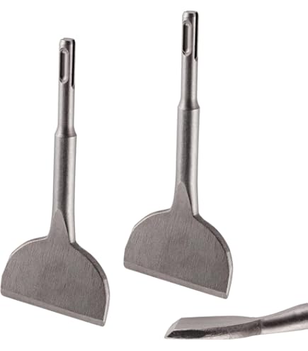 Greywolf SDS Plus Chisel Drill Bit – 3 Inch 20° Crank Angle Wide Bend Chisel, 40CrMo Alloy Floor Scraper For Tile Removal And Demolition