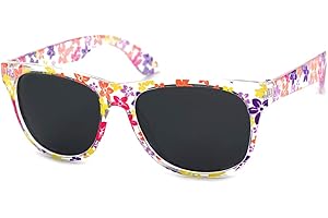 Kiddus Occhiali da Sole Polarizzati per Bambine, Età 6-9 Anni, Protezione UV400 100%, Stile alla Moda