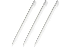 GORILLAPLANET 3 lápices capacitivos compatibles con Nintendo 2DS Stylus Pen (blanco)