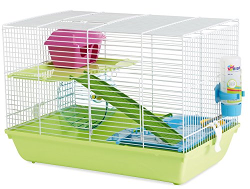 VADIGRAN Savic Martha Triple Cage pour Hamster Blanc/Vert 47 x 30 x 21 cm