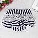 Koly 1Set Baby Girls Clothes Summer Infant Outfit Stripe Backless Dress+ shorts (24M)
