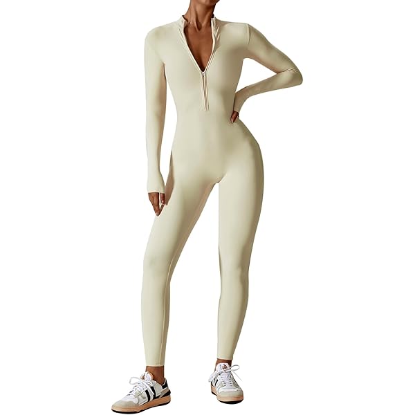 YEOREO Combinaison Longue D’entraînement Pour Femme, Moulante